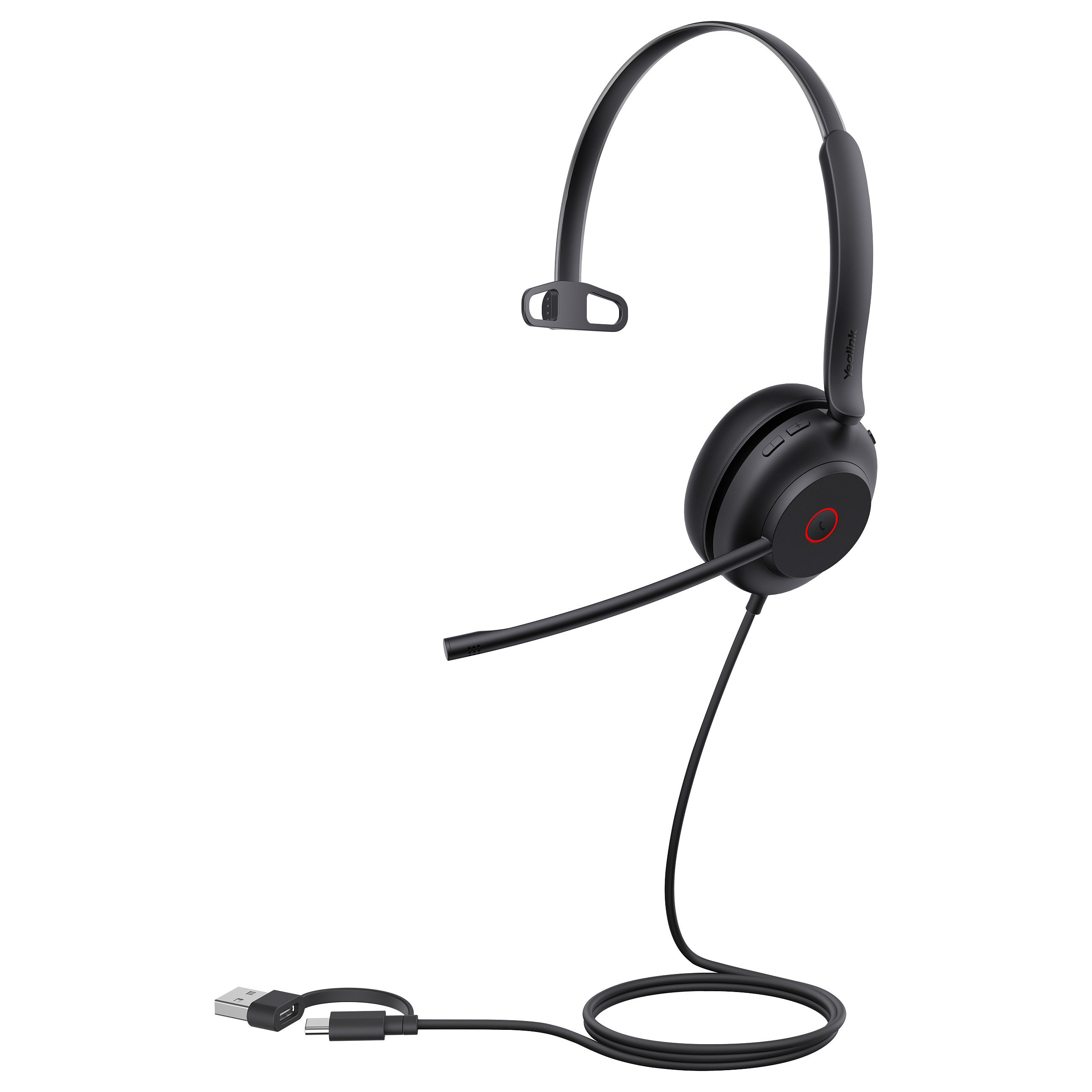 Kufje me kabllo Yealink UH35 Mono UC / USB-C & USB-A / Noise Cancelling - Zezë 4
