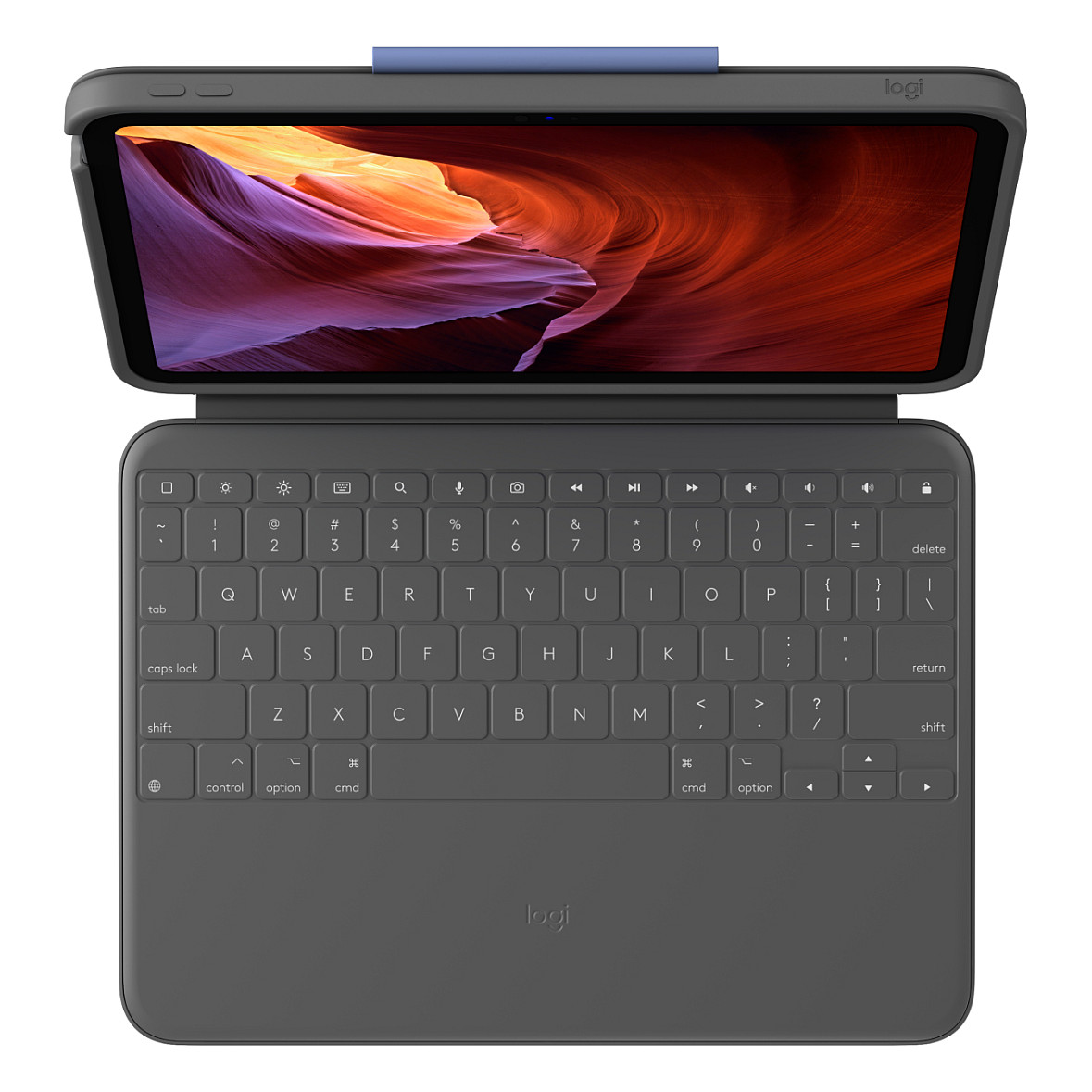 Tastierë për Tablet Logitech Rugged Folio / iPad 10.9" 10th Gen / QWERTY English / Smart Connector / 4 Mënyra Përdorimi / Mbrojtje ndaj Goditjeve – Gri 2