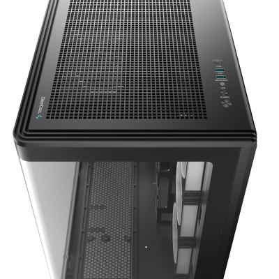 Kasë DeepCool CG590U 5F / Mid-Tower ATX / Xham Panoramik i Lakuar / 5x120mm ARGB / USB Type-C – Zezë 5