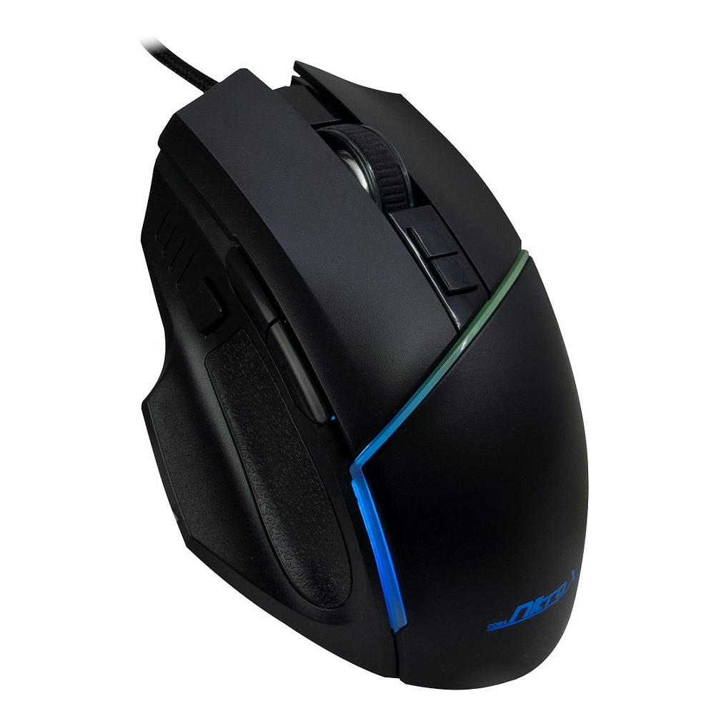 Maus Gaming me Kabllo Inter-Tech Nitrox GT-100 RGB / 200-6400 DPI / 7 Butona / 1000 Hz / USB 2.0 / 135 g – Zezë 2