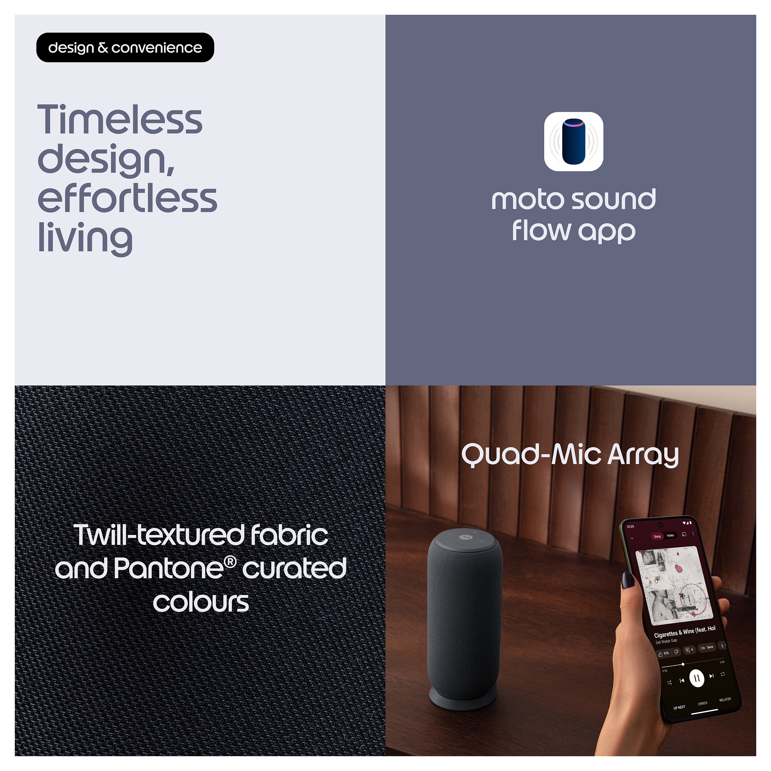Altoparlant Motorola Moto Sound Flow, 30W, Sound by Bose, Wi-Fi 5, Bluetooth 5.0, IP67 - Zezë 10
