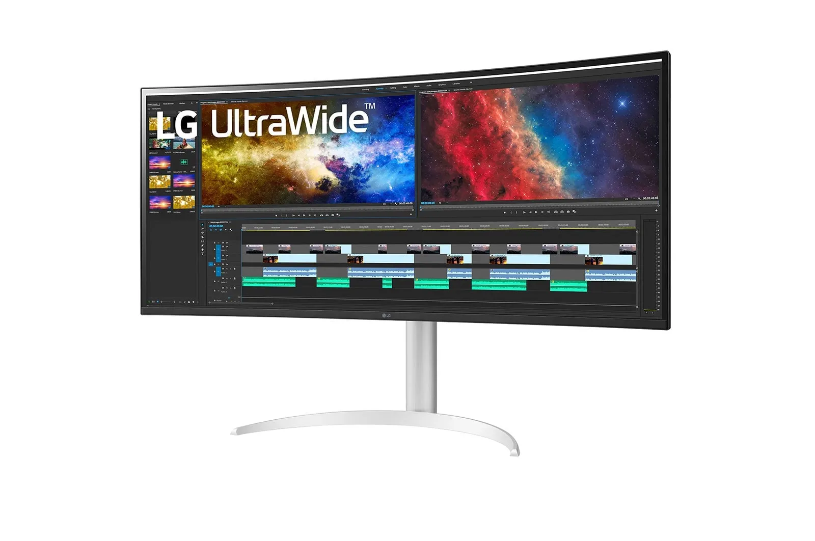 Monitor LG UltraWide 38BQ85C-W, 37.5", UWQHD+ IPS Curved, 75Hz, 5ms, 2x HDMI+DP+USB-C+USB - Bardhë/Argjend 3