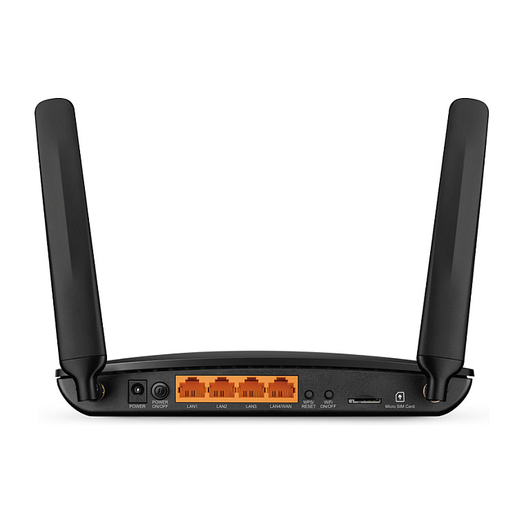 TP-Link, TL-MR6400, Ruter 4G LTE Cat 4, Wi-Fi 4 N300, 2.4 GHz, 1× LAN/WAN + 3× LAN 10/100 Mbps, Nano-SIM – Zezë 3