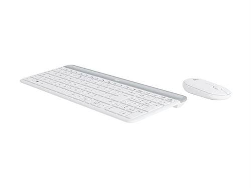 Combo (Tastierë & Maus) Logitech MK470 Slim, Wireless, AZERTY FR - Bardhë thumbnail 2
