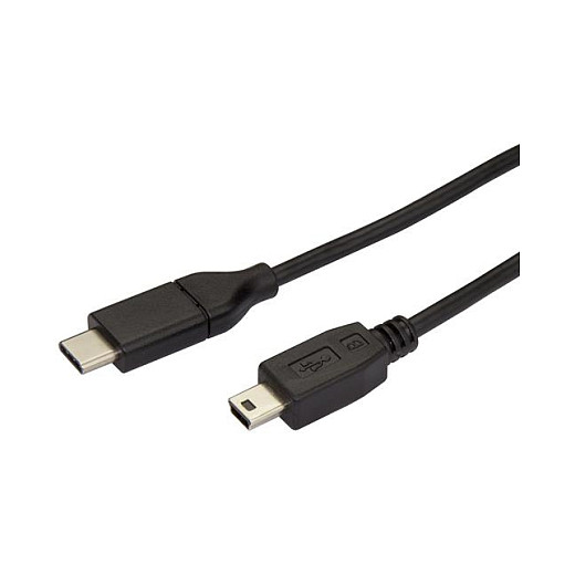 Kabllo USB StarTech.com USB2CMB2M / USB-C në Mini-USB B / USB 2.0 / 480 Mbit/s / 2m - Zezë
