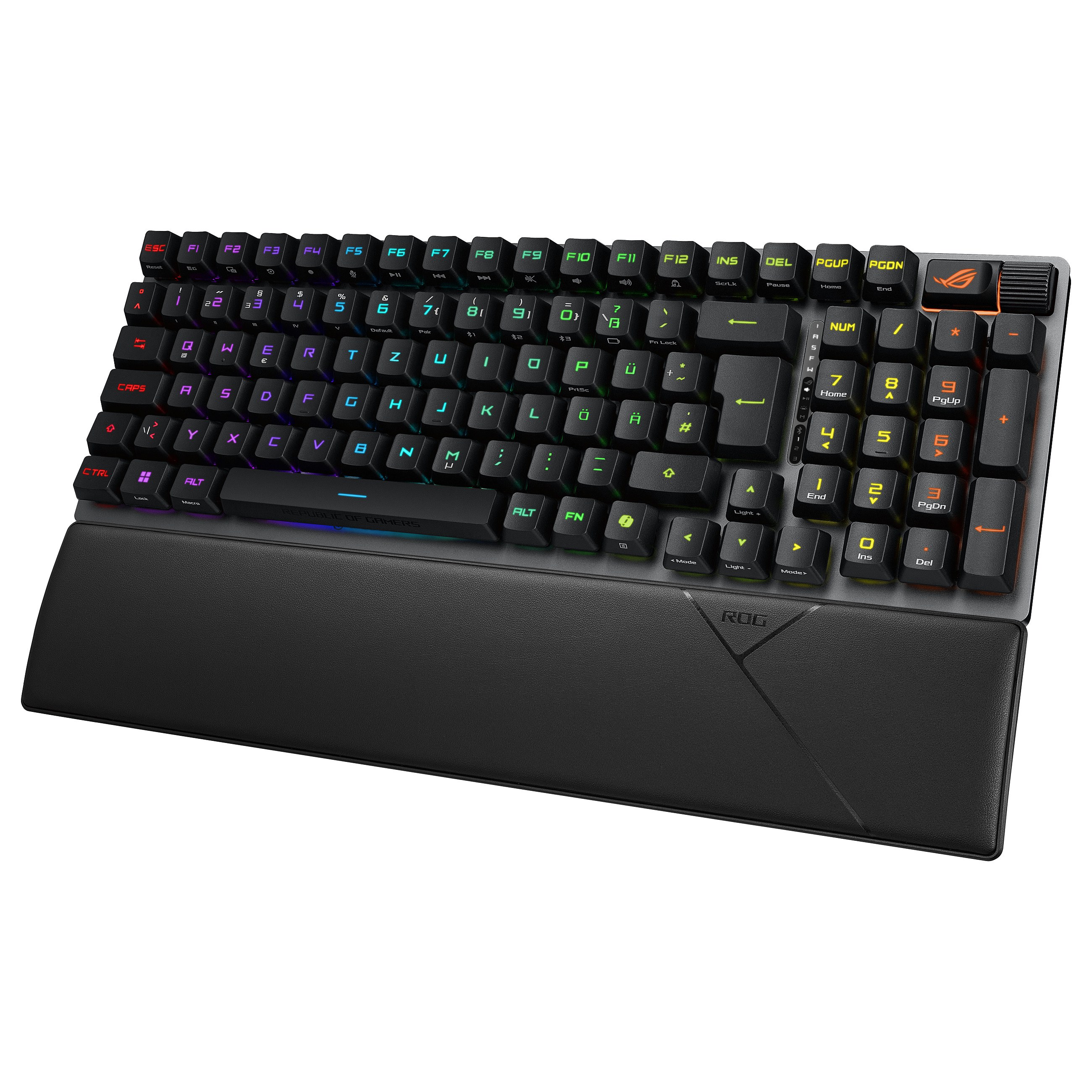 Tastierë Gaming ASUS ROG Strix Scope II 96 RX / Mekanike / Optical Switch (ROG RX Red) / Wired&Wireless / USB-C + Bluetooth+ RF 2.4GHz / Francez – Zezë 5