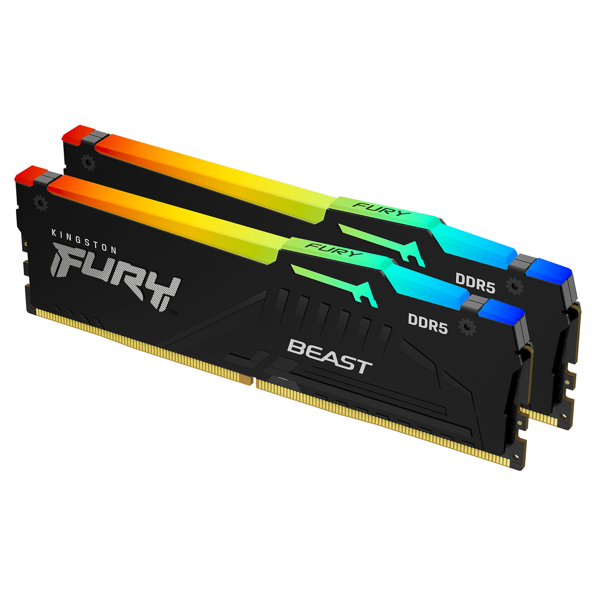 Kingston FURY Beast RGB Black DDR5-5600 CL36 128GB (2x64GB)