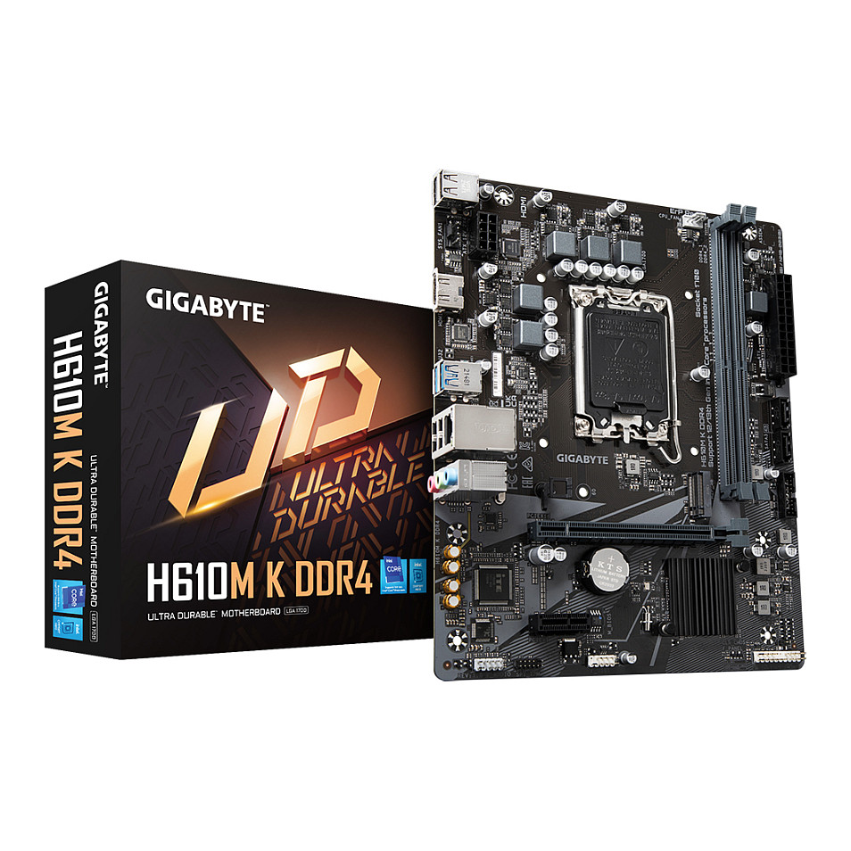 Pllakë Amë MB Intel Gigabyte H610M K D4 / LGA 1700 / DDR4 / mATX / HDMI