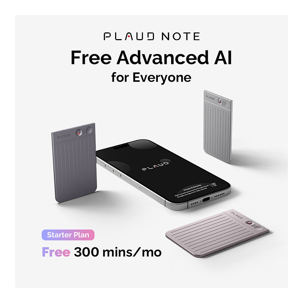 Regjistrues Zëri PLAUD NOTE / AI / 64GB / Bluetooth 5.2 / 30 Orë – Argjendtë 2