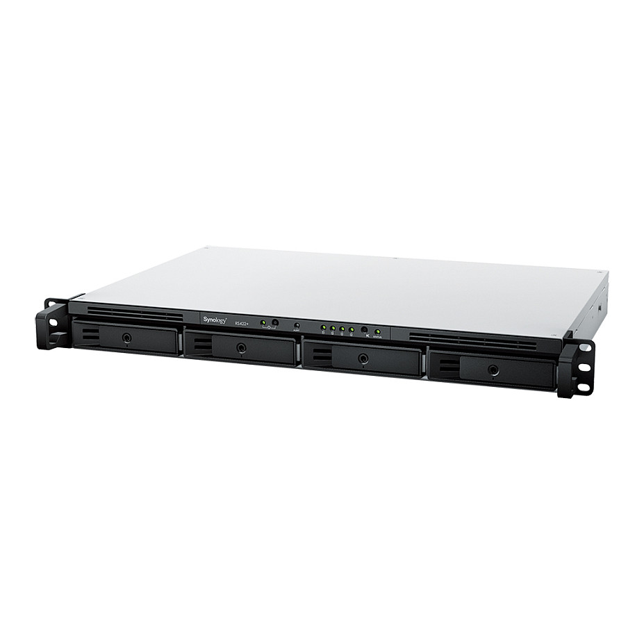 Synology RackStation RS422+, NAS, AMD Ryzen R1600, 2GB DDR4 ECC, 4 Bay SATA, 2 × 1GbE, 1U Rackmount - Zezë 2