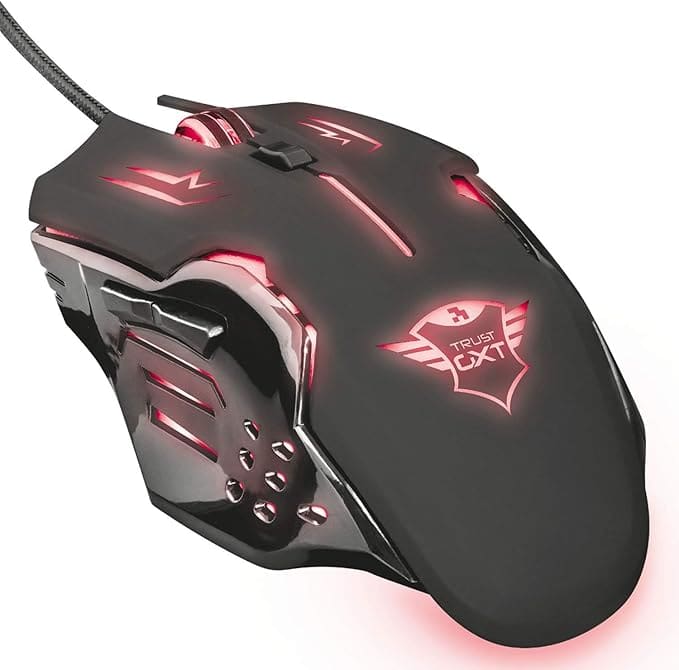 Maus Gaming Trust GXT108 Rava / lluminated / Optik / RGB / USB /  3200 DPI / E zezë 3