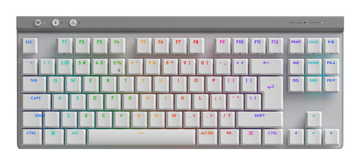 Tastierë Gaming Logitech G515 Lightspeed TKL GL Tactile / Wired & Wireless / QWERTY – Bardhë 2