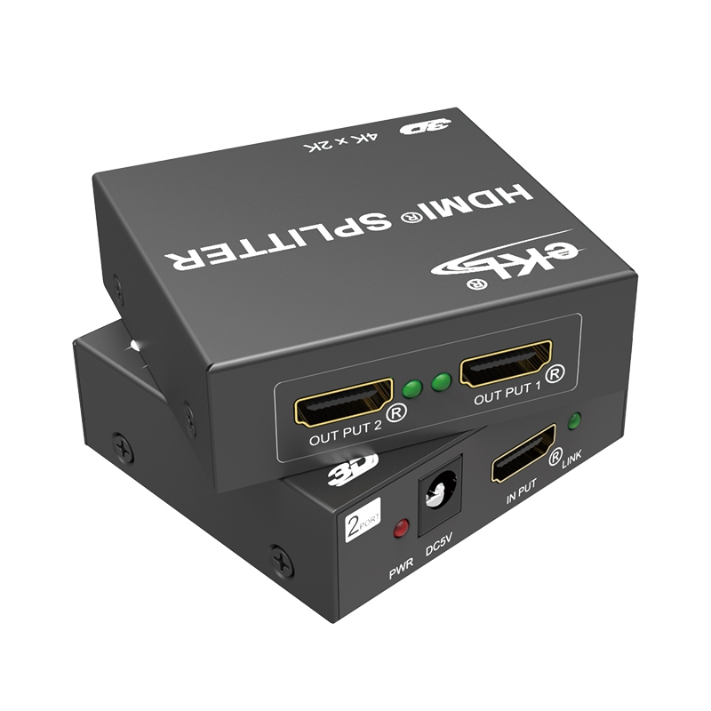eKL MiniHS102-B HDMI Splitter 1x2, 4K UHD, HDMI 1.4, 30Hz, Black 4
