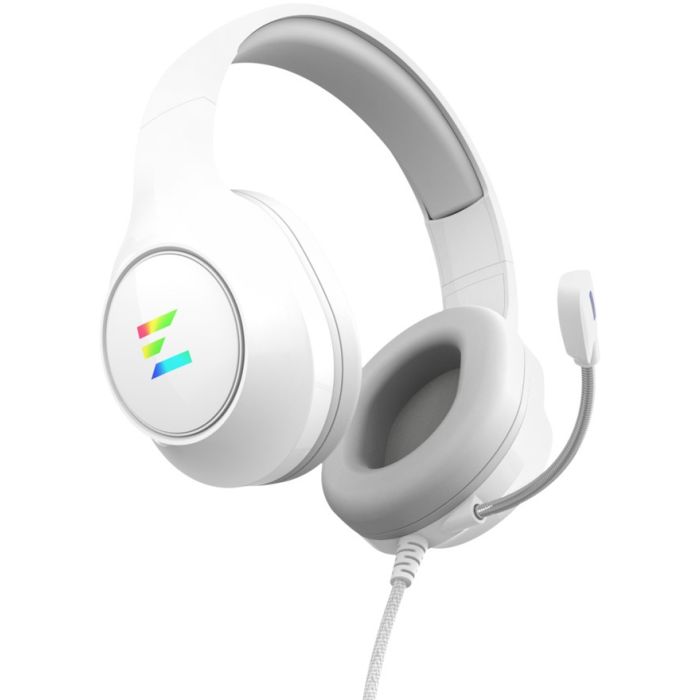 Kufje Gaming Zalman ZM-HPS310 WH / Wired / USB / 50mm / Virtual 7.1 / Mikrofon – Bardhë 2