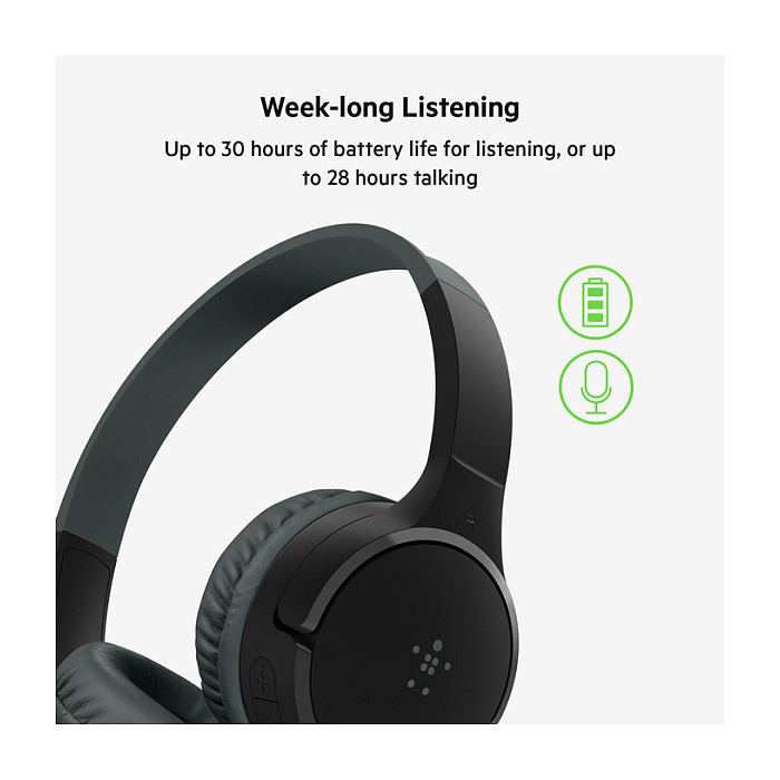 Kufje pa kabllo Belkin SoundForm Mini / On-Ear / Bluetooth 5.3 / 30 orë / Mikrofon - Blu 6
