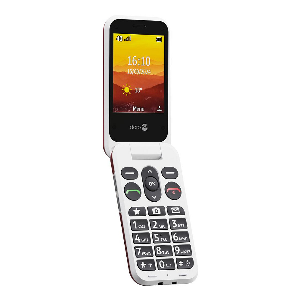 Telefon Doro Leva L20 - Red White thumbnail 3