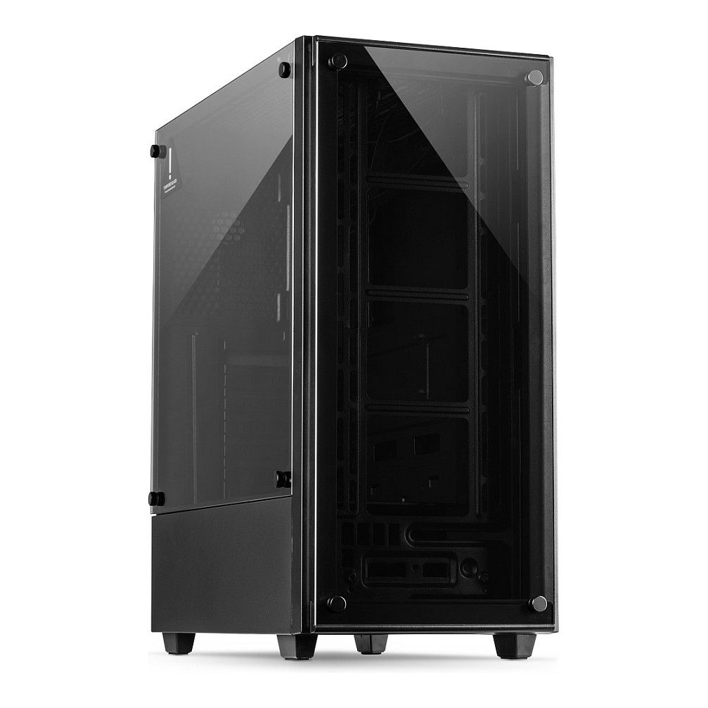 Kasë PC Inter-Tech C-303 Mirror / Midi Tower / ATX / 3x 120mm Fan Support / 2x 3.5" + 4x 2.5" Bay / Tempered Glass - Zezë