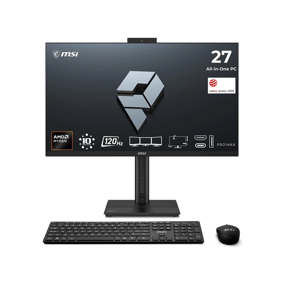AIO MSI PRO MAX 27P Z 8MG-016DE, Ryzen 7 255, 16GB DDR5, 512GB, 27" FHD IPS 120Hz, Radeon 780M - Zezë