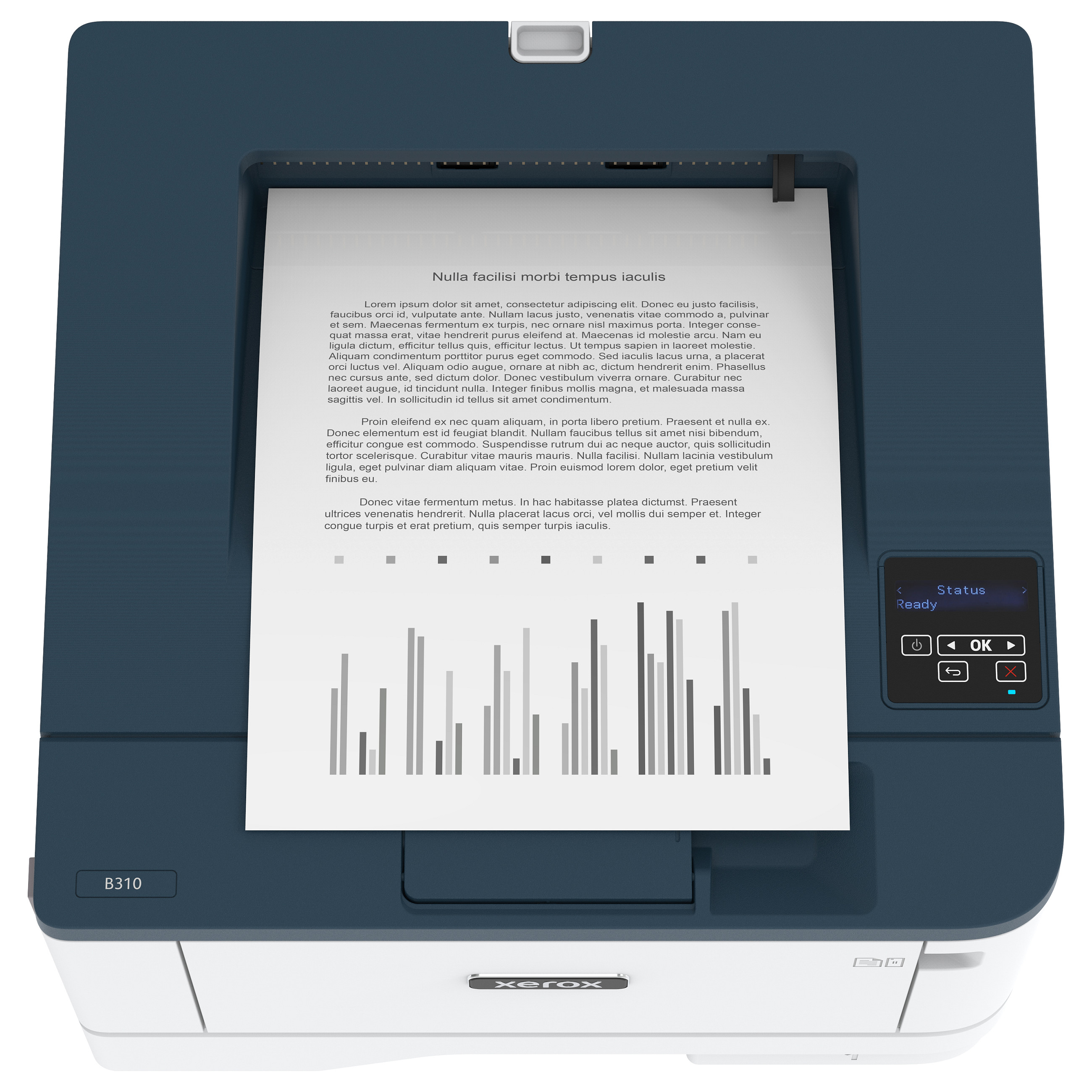 Printer Laser Xerox B310 / 40ppm / 2400dpi / A4 / LAN WLAN - Bardhë thumbnail 2