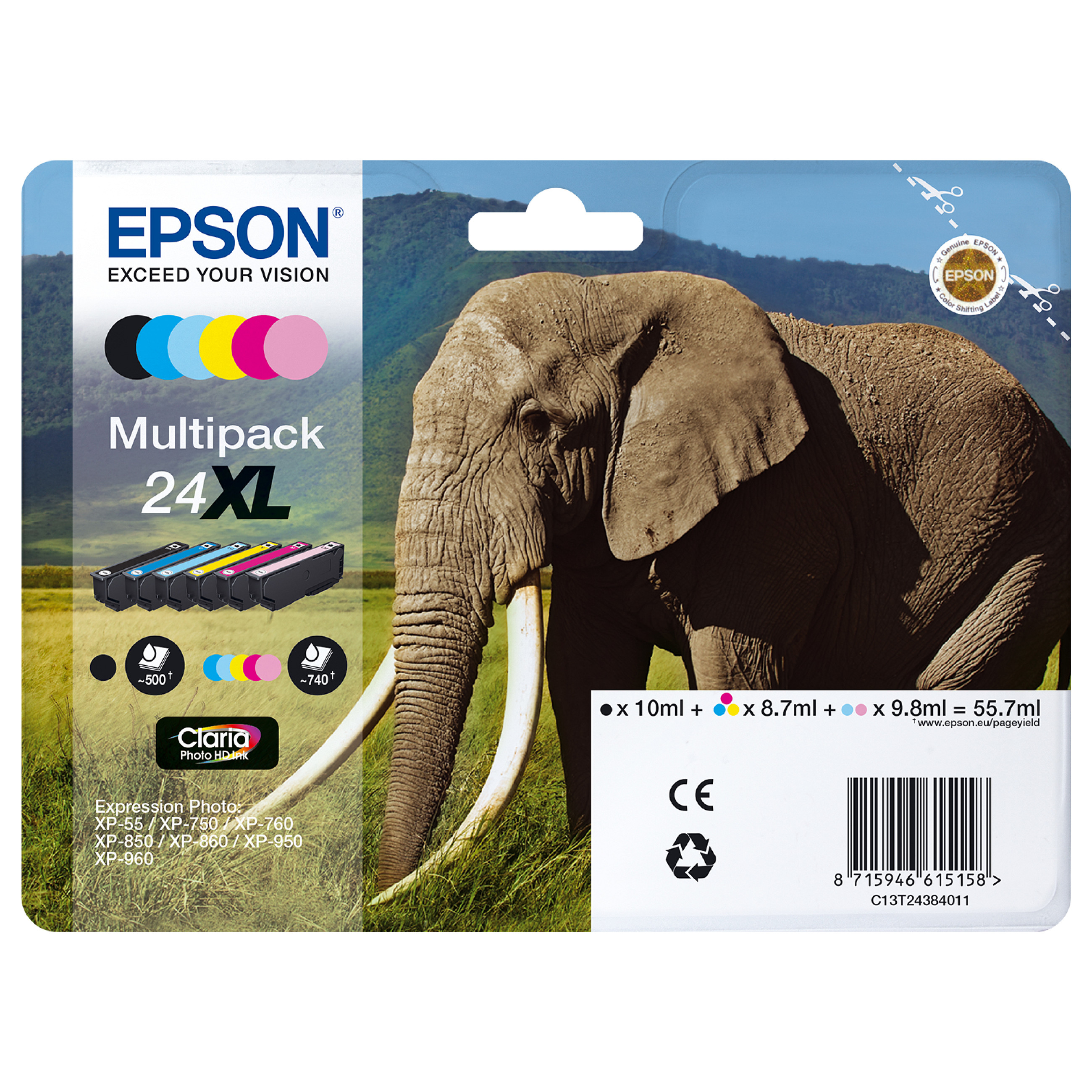 INK Epson C13T24254012 – Blu e hapur