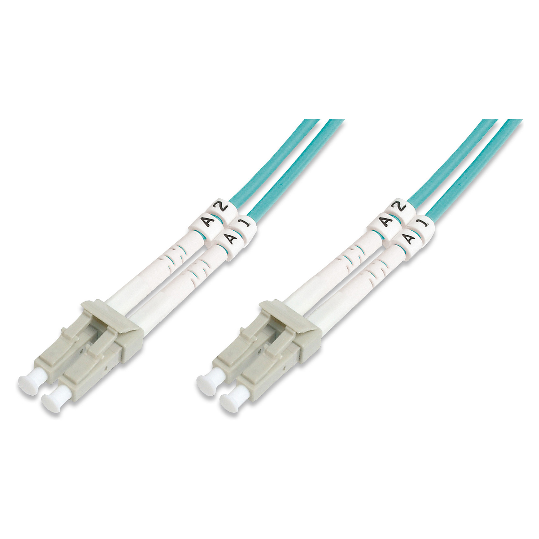 Kabllo për Rrjet DIGITUS LWL Patch Cable / LC → LC / 20.00m / Multimode Duplex / OM3