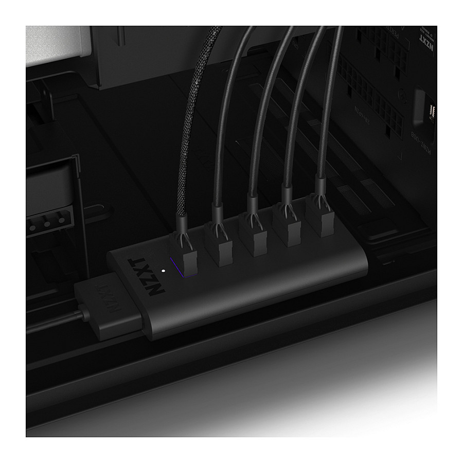 Hub USB i Brendshëm NZXT AC-IUSBH-M3, 4x USB 2.0, SATA, Montim Magnetik - Zezë 7