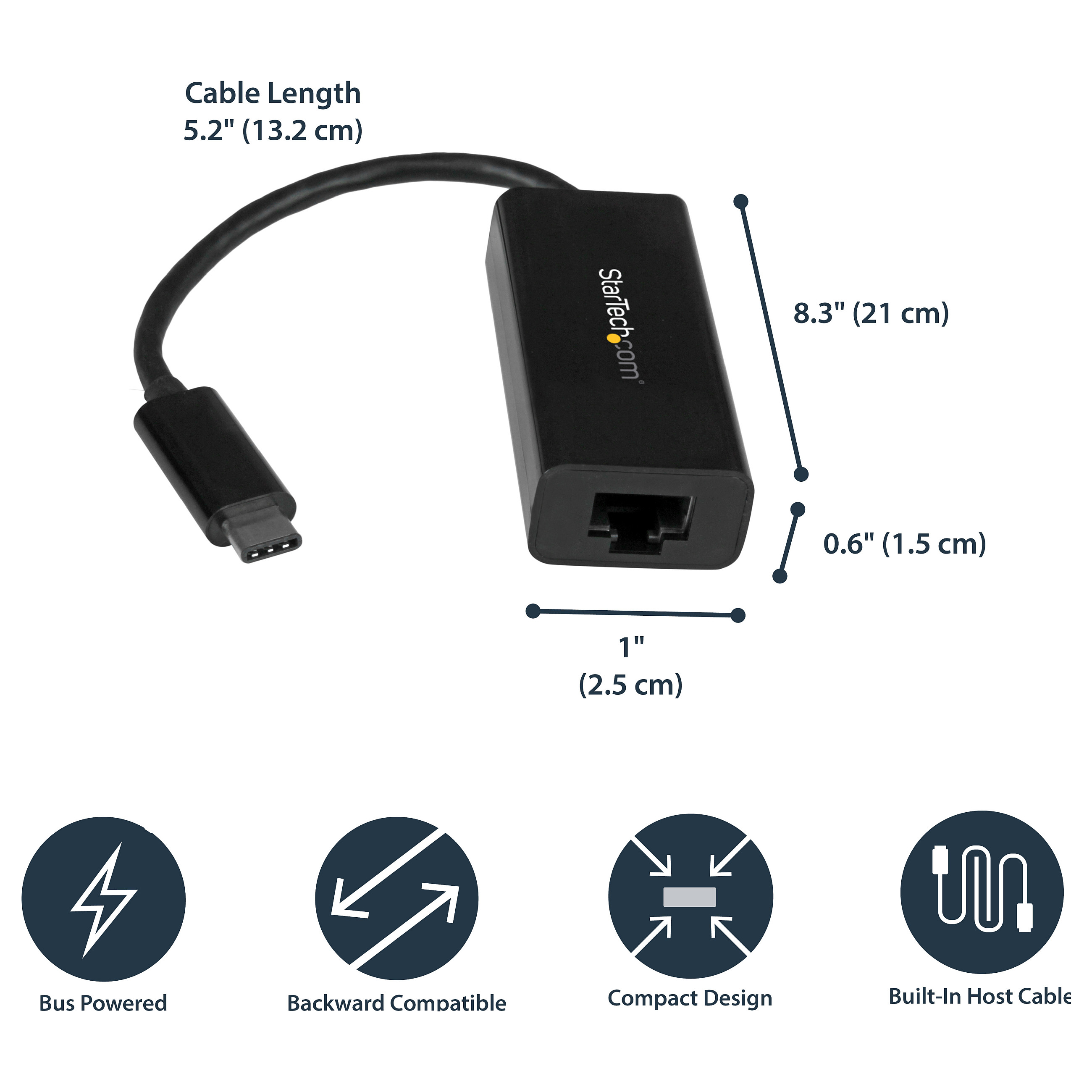 Adapter Rrjeti USB StarTech.com US1GC30B, USB-C 3.2 Gen 1, 1x Gigabit LAN RJ45, 10/100/1000Mbps, Realtek RTL8153 - Zezë 7