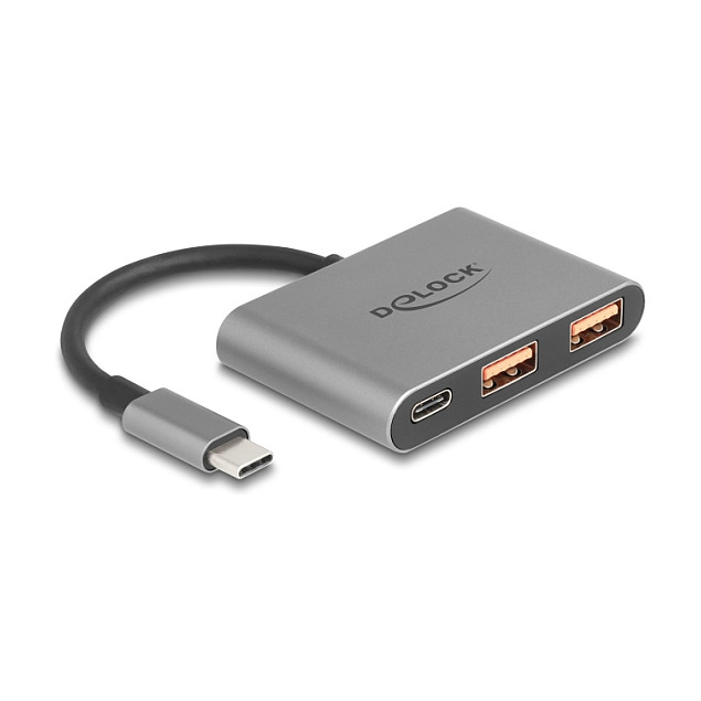 Hub USB DeLOCK 64303 / USB Type-C / 2 Porta USB / SD / Micro SD / 5 Gbps - Gri 9