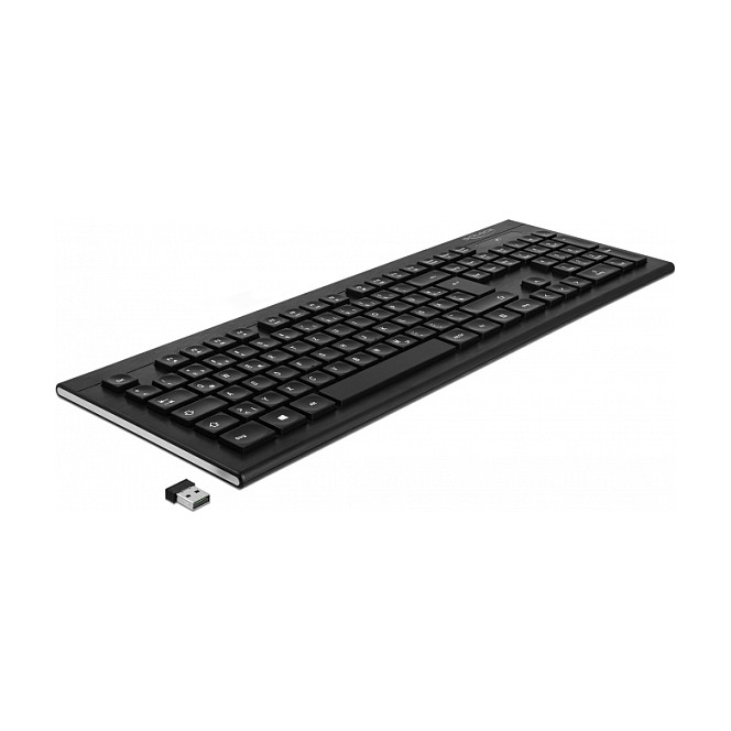 Tastierë pa kabllo Delock / 2.4 GHz / Water‑Drop Design / QWERTZ / German Language - Zezë