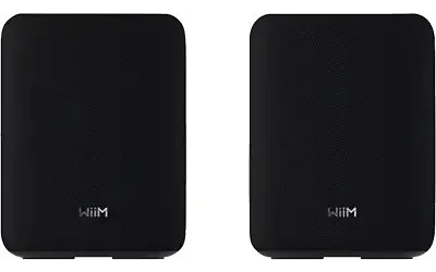 Altoparlantë Wi-Fi WiiM Sound Lite Twin Pack, 2×100W, Wi-Fi 6E, Bluetooth 5.3, Hi-Res Audio 24-bit/192kHz, Ethernet, AUX 3.5mm - Zezë 2