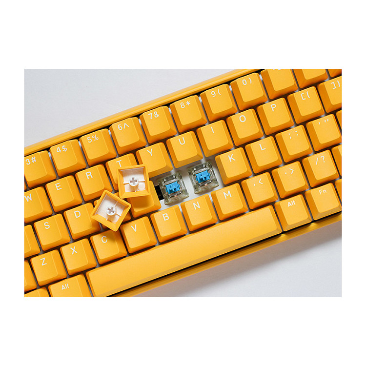 Tastierë Gaming Ducky One 3 Yellow Mini 60% / Mekanike / Cherry MX Red / Hot-Swap / RGB / USB-C / 1000Hz - Verdhë 2