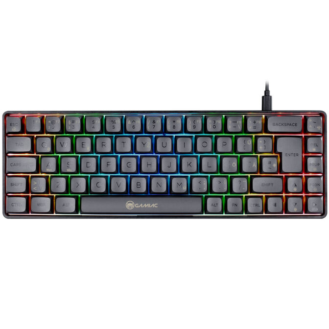 Tastierë Gaming GAMIAC TKL69G SF 65% / Mekanike / Kailh Red Switches / RGB / USB-C - Zezë/Gri 4