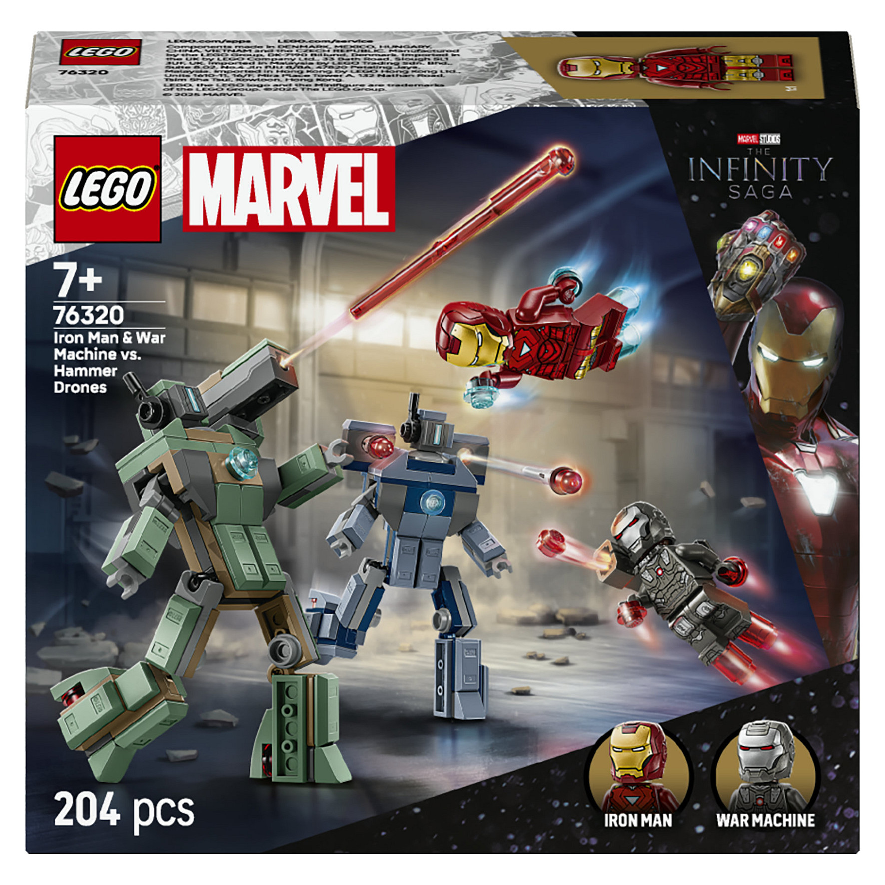 LEGO Marvel Iron Man & War Machine vs. Hammer Drones 76320
