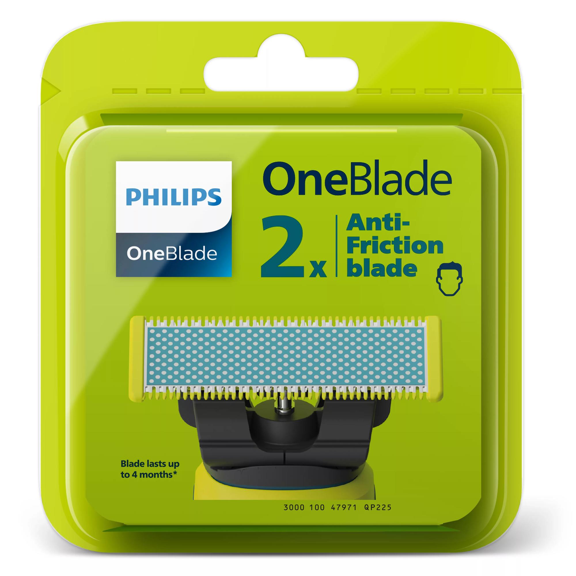 Koka zëvendësuese për makinë rroje Philips OneBlade QP225/50 /2 copë – Blu/Jes­hile 3