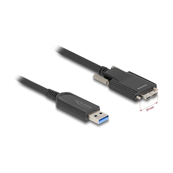 Kabllo optike aktive DeLOCK 83200, USB-A në USB-C, USB 3.2 Gen 2, 10 Gbps, 5 m - Zezë 6