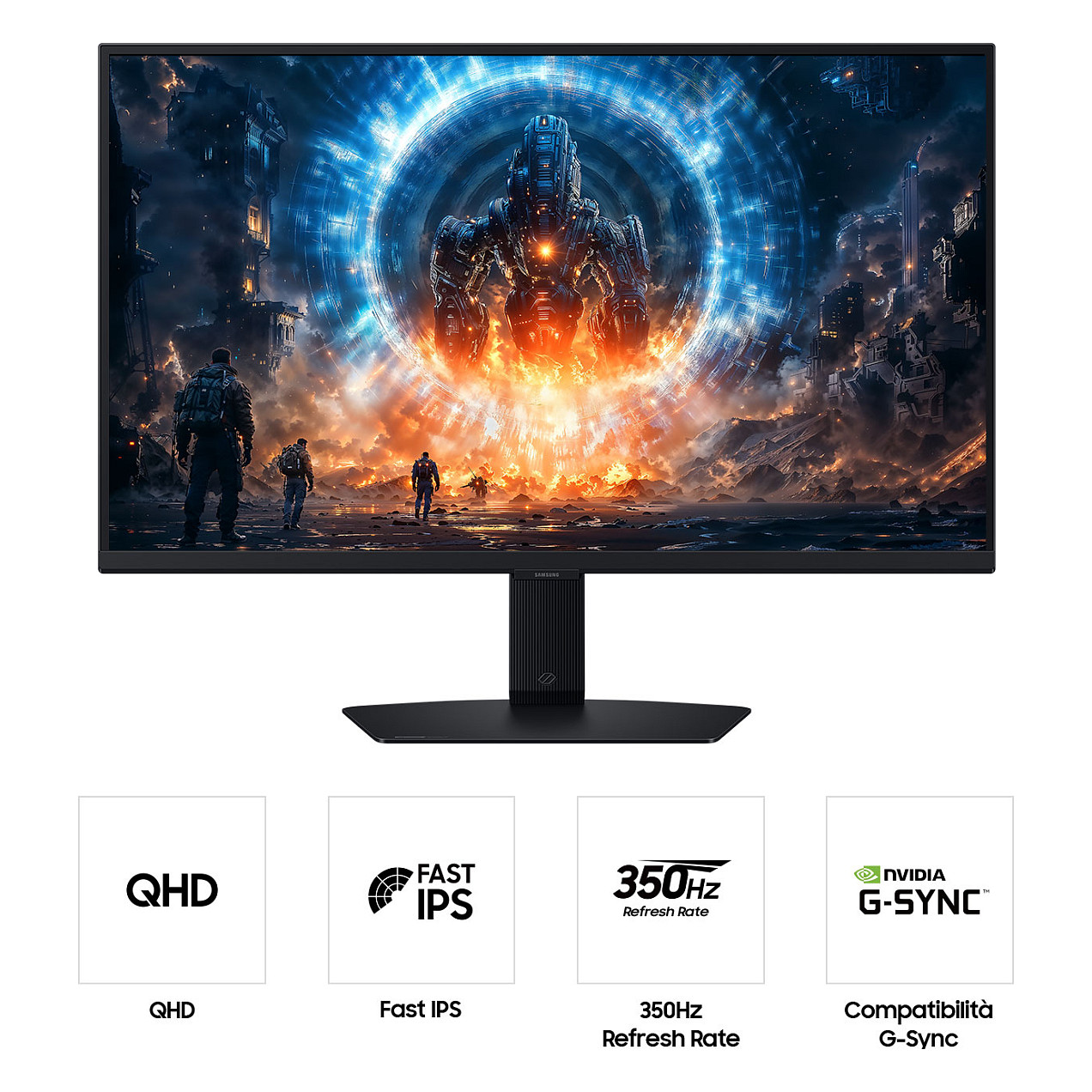 Monitor Gaming Samsung S27FG602EU G60F / 27" / Quad HD IPS LCD / 350 Hz / 1ms / HDMI + DP - Zezë thumbnail 4