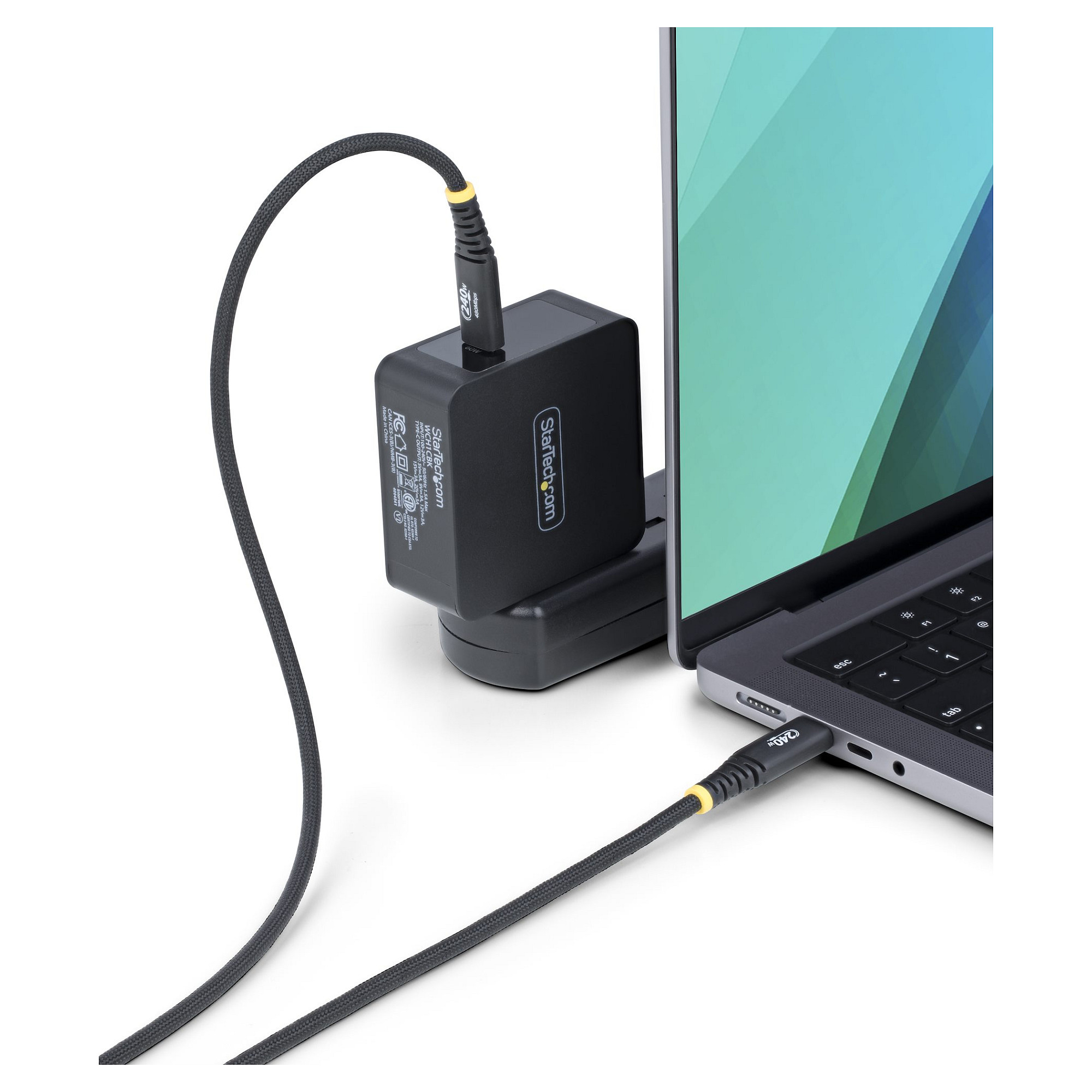 Kabllo StarTech.com S2CEPR2M-USB-CABLE, USB-C në USB-C, USB 2.0, 240 W, 2 m - Zezë 5