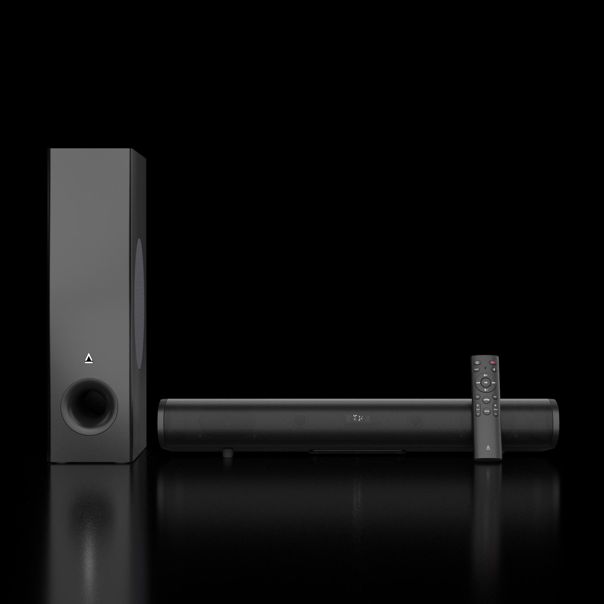 Altoparlantë Creative Stage Pro / 51MF8495AA000 / Soundbar 2.1 / Dolby Audio / 80W RMS / Bluetooth / HDMI ARC / USB-C – Zezë 2
