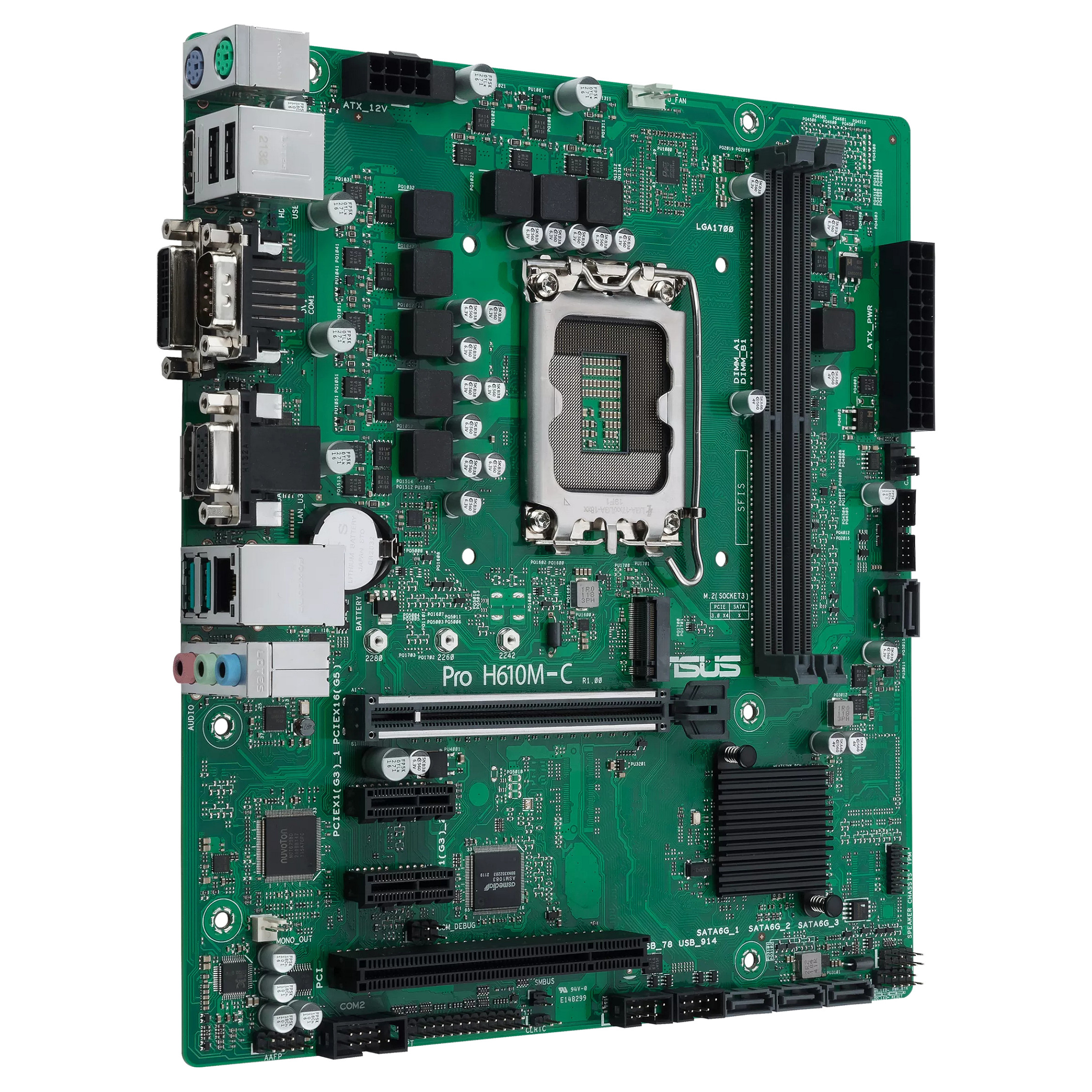 Pllakë Amë ASUS PRO H610M-C-CSM thumbnail 3