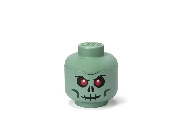 LEGO Storage Head Skeleton Small - Gjelbër