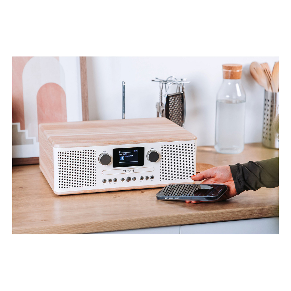 Radio Portative Pure Classic C-D6, DAB+, FM, MP3, 30 W, Ekran TFT 2.4" – Bardhë 6