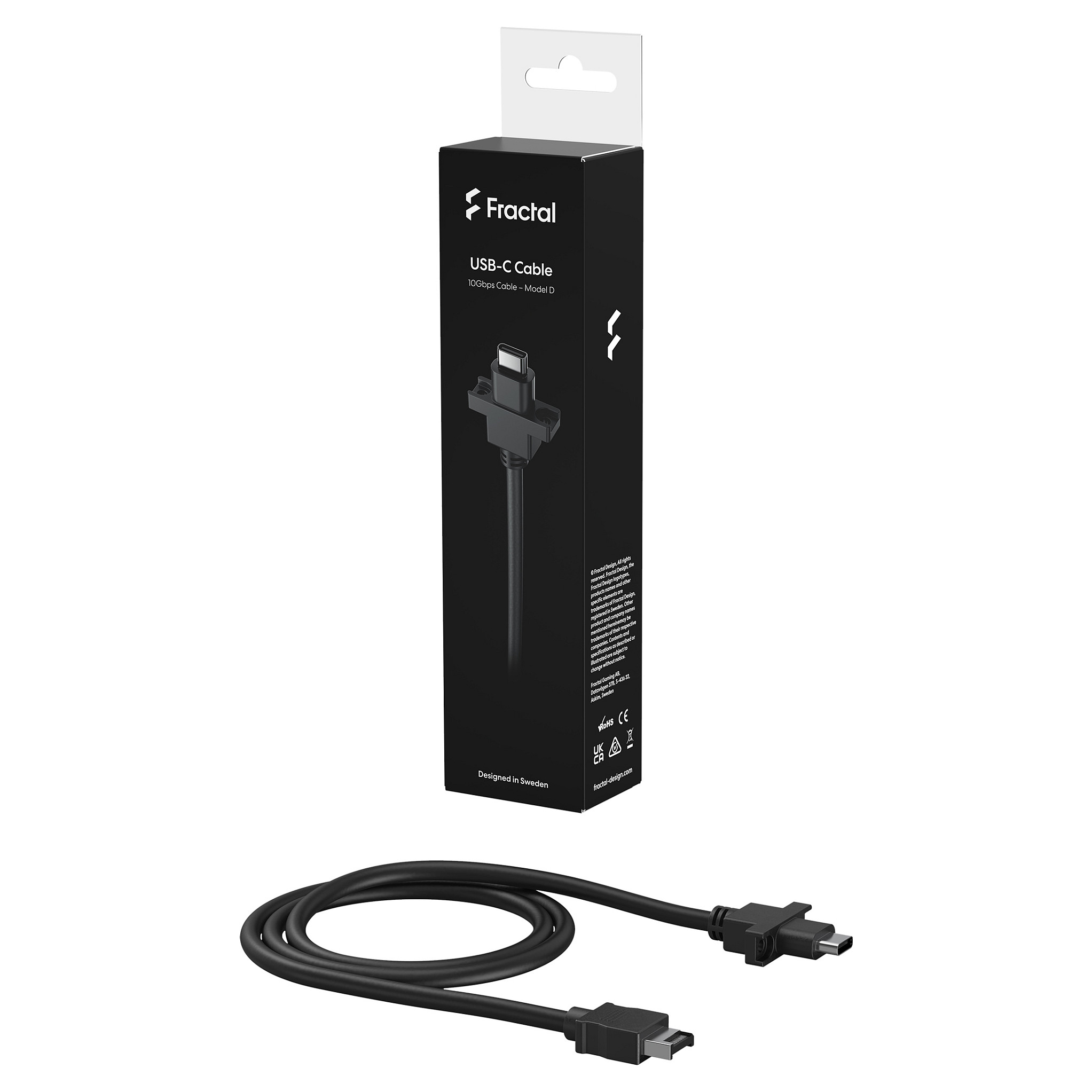 Kabllo USB Fractal Design FD-A-USBC-001, USB-C 10Gbps, 0.67m - Zezë 5