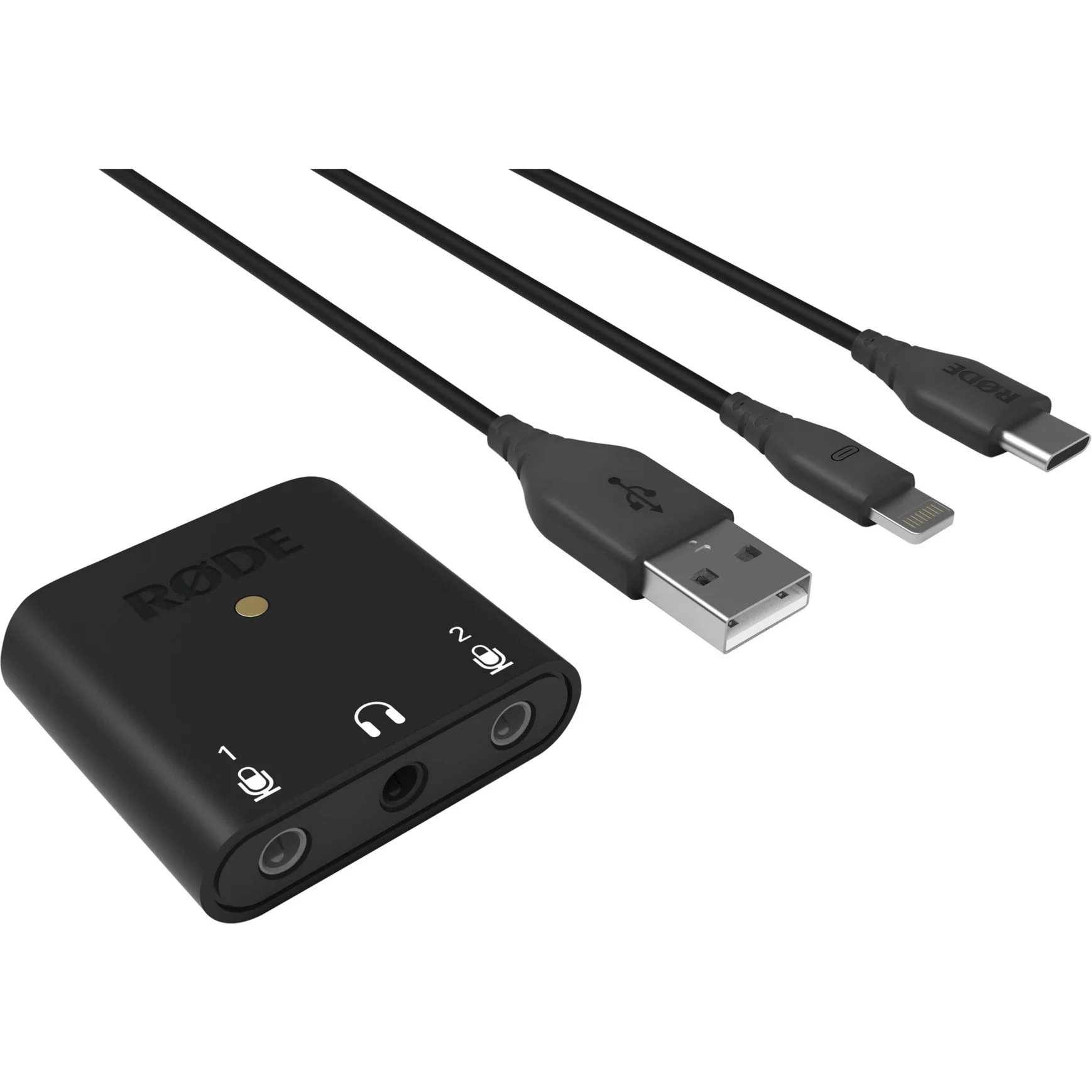 Ndërfaqe Audio RØDE AI-Micro, 2 Kanale, 3.5 mm, USB-C, 24-bit, 48 kHz - Zezë
