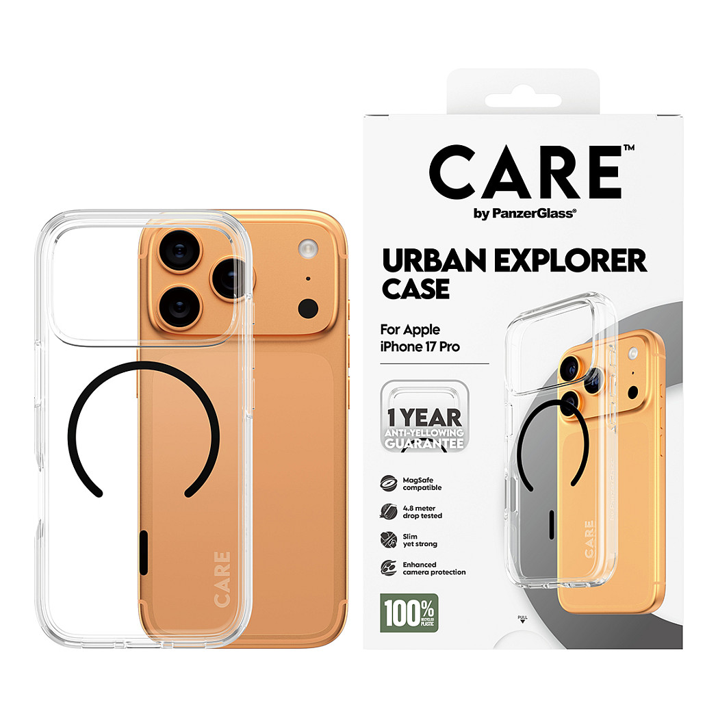 CARE Flagship Clear Urban Explorer Case with MagSafe for iPhone 17 Pro thumbnail 2