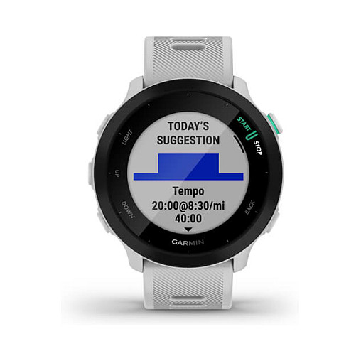 Orë e mençur Garmin Forerunner 55 / 42mm / MIP / GPS / Bluetooth - Bardhë thumbnail 2