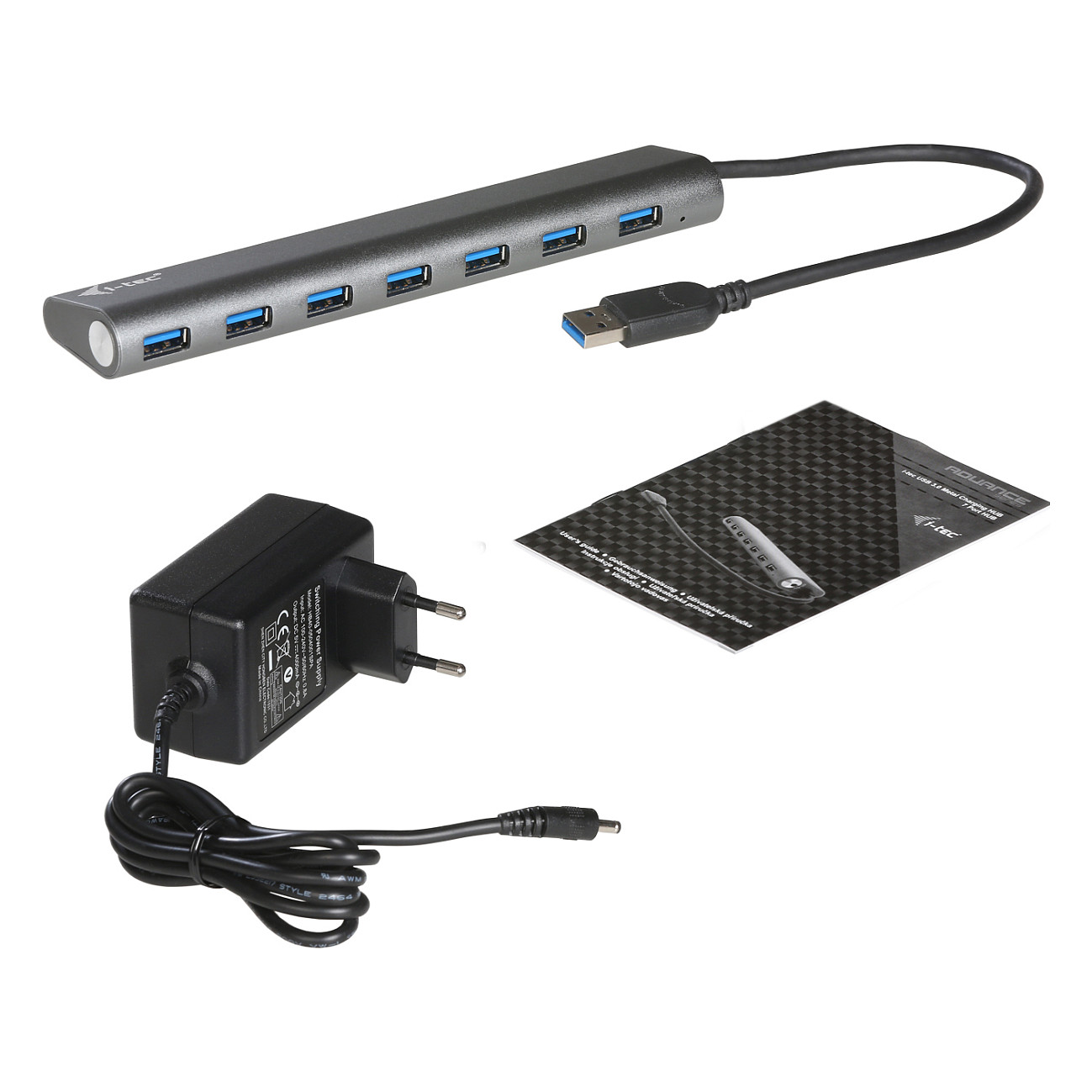 Hub USB i-tec U3HUB778 / 7-Port / USB 3.2 Gen 1 / 5Gbps / Metal / External Power - Argjend 4