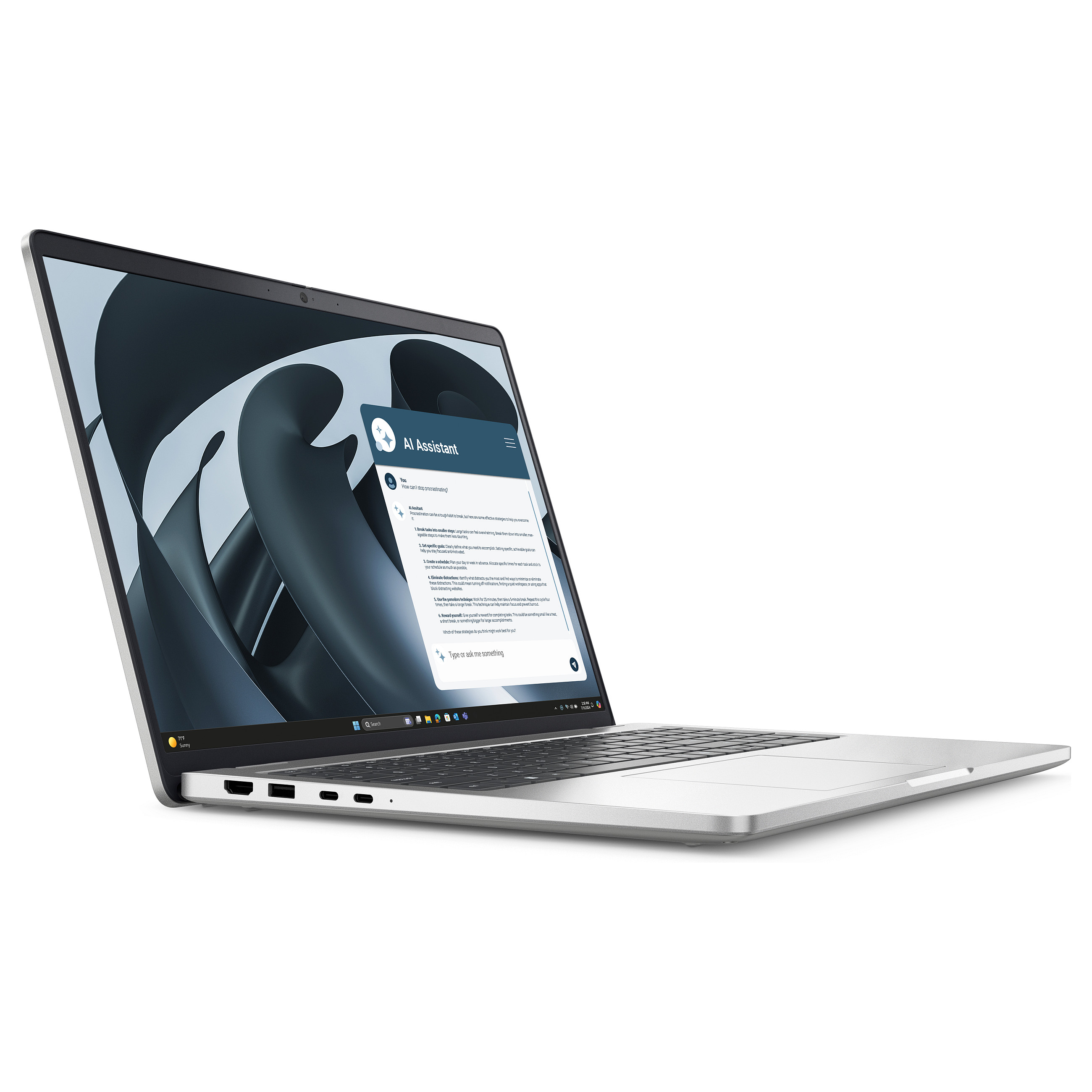 Laptop Dell Pro 16 Plus PB16255 / Ryzen 5 Pro 230 / 16GB LPDDR5x / 512GB / 16" Full HD+ WVA 60Hz / AMD Radeon 760M / DE - Aluminium thumbnail 2