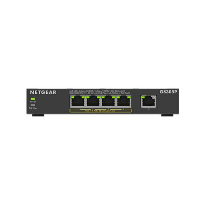 NETGEAR GS305P 5-Port Gigabit PoE+ Unmanaged Switch 63W (300 Series) thumbnail 2