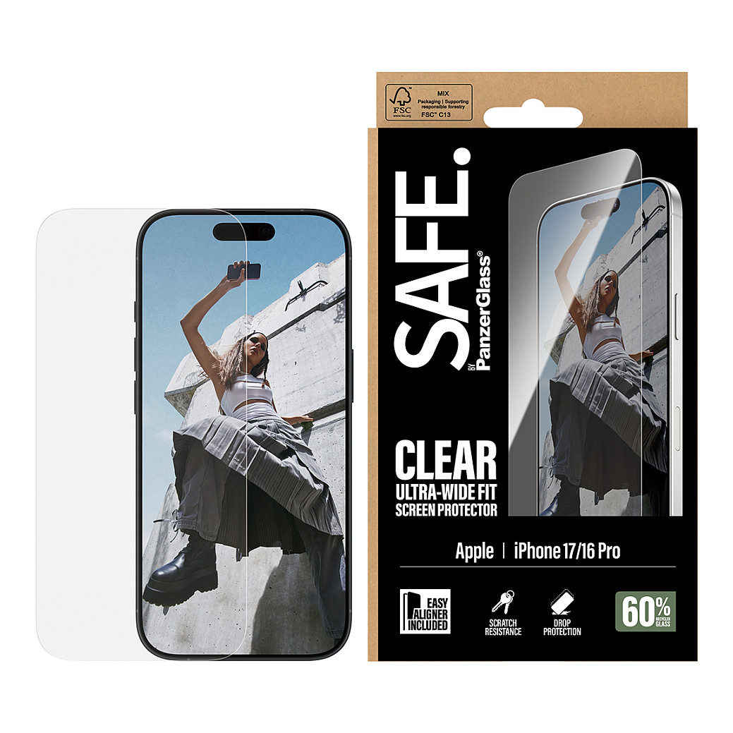 SAFE Tempered Glass Screen Protector for iPhone 17 / 16 Pro / UWF thumbnail 2