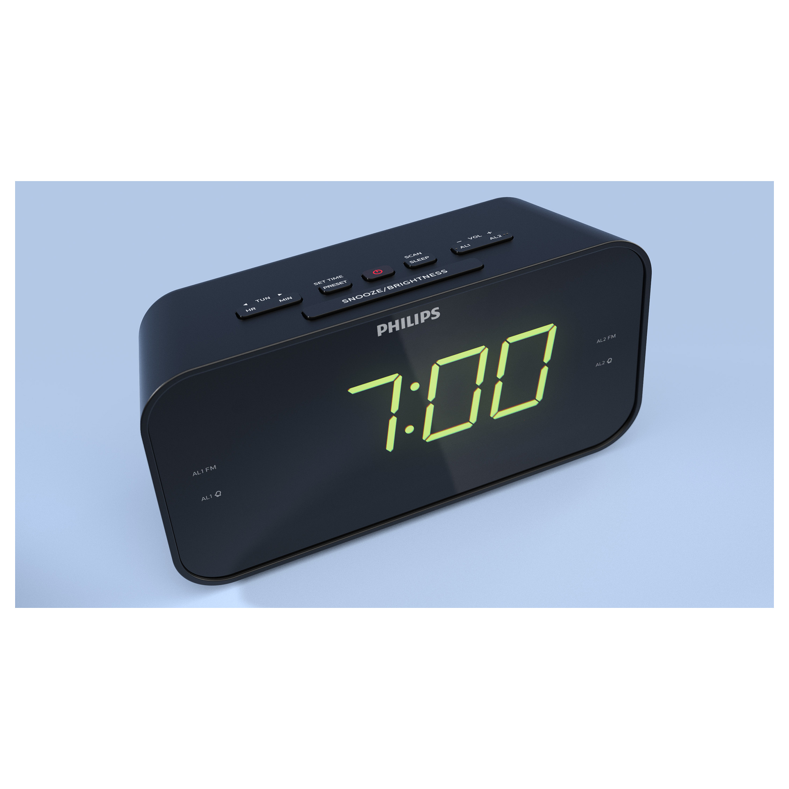 Radio me Orë Philips TAR3306/12, FM, Alarm i Dyfishtë, Ekran LED - Zezë 7
